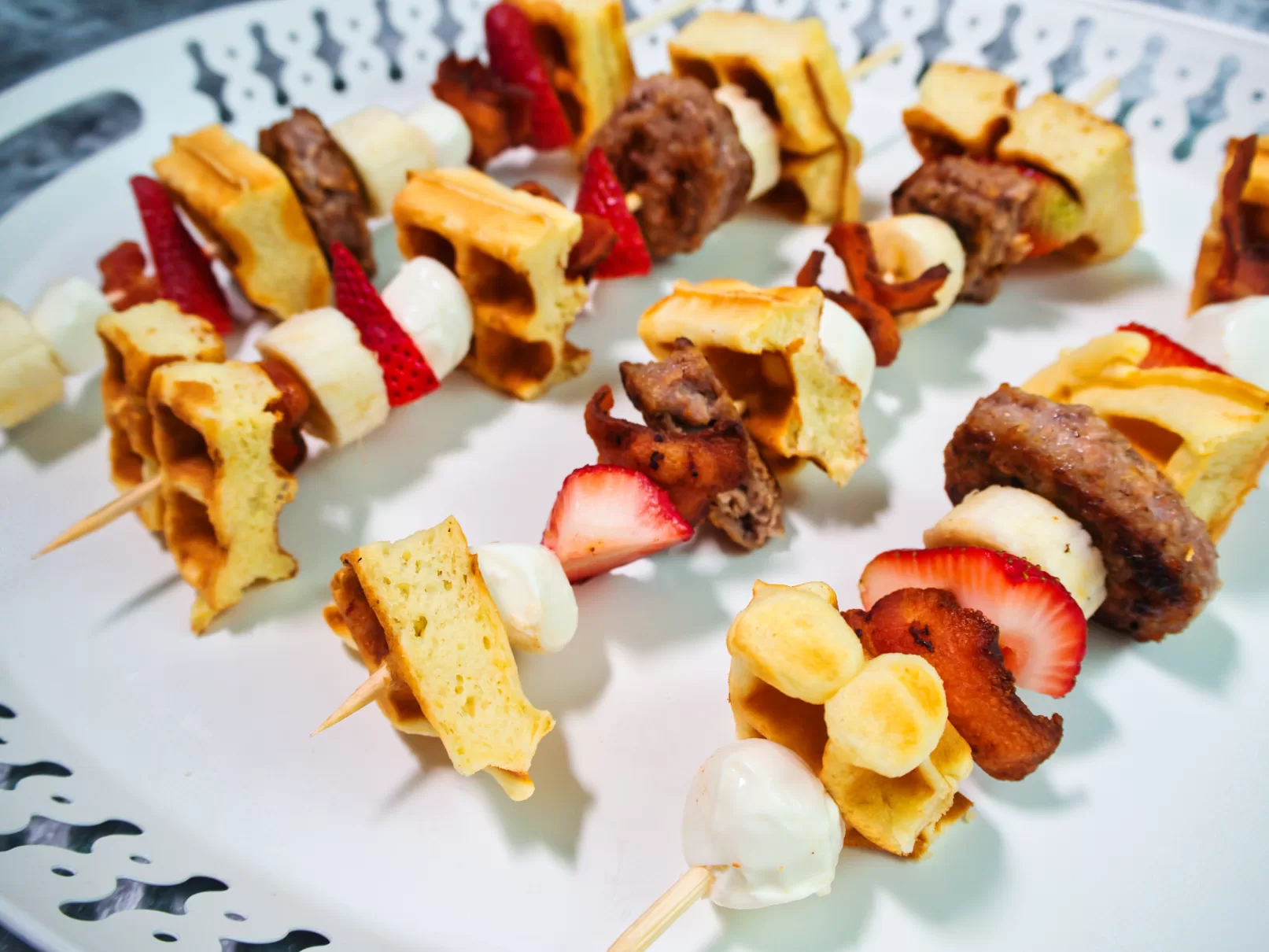 Stuffed Crepe Kebabs Recipe With Strawberries & Banana: Breakfast on a Stick, Brunch