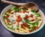 Heavenly Asparagus Pasta Tossed with Crispy Prosciutto